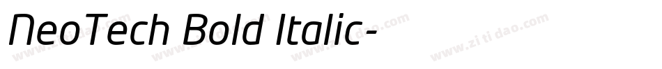 NeoTech Bold Italic字体转换